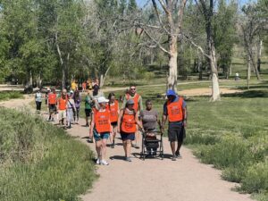 group of walkers at the 2026 Canes, Tails and Trails event.