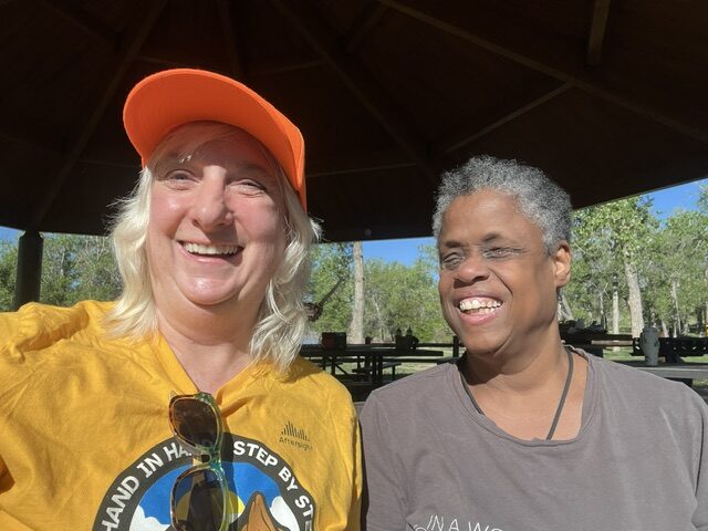 KIm Ann and Kijuana an Aftersight listener and hiker